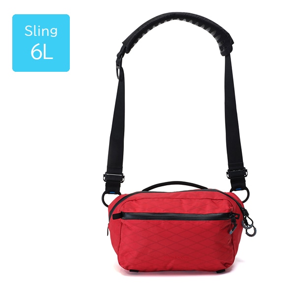 【-6/14キャッシュバック】Gura Gear(グラギア) キボコ シティ スリング 6L インサート付き レッド / GG0260-2945