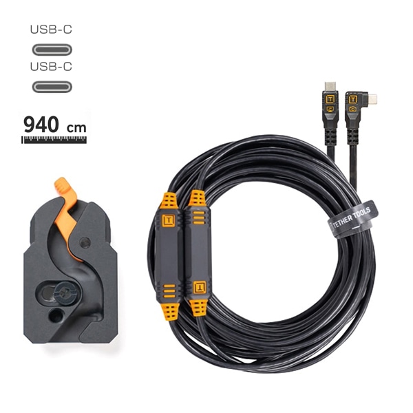 TETHER TOOLS(テザーツールズ) テザーガード レバーロック&ケーブルキット(USB-C/USB-C 9.4m) ブラック LLPC31RT2-BLK