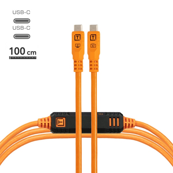 【-6/14キャンペーン】TETHER TOOLS(テザーツールズ) テザープロ オプティマ 10G USB-C ケーブル(1m) / CUC03G2B-ORG