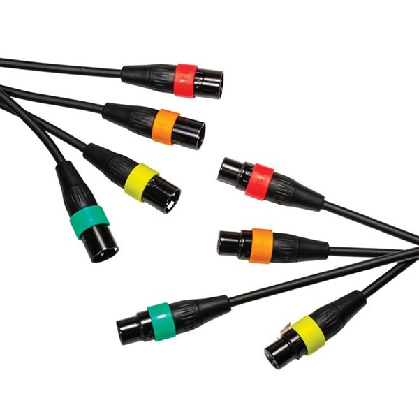 ZOOM(ズーム) カラーリングID付き XLRケーブル 4本 XLR-4c/CP
