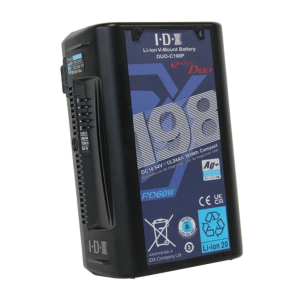 IDX(アイディーエクス) Vマウントタイプリチウムイオンバッテリー193Wh(14.54V/13.24Ah) DUO-C198P