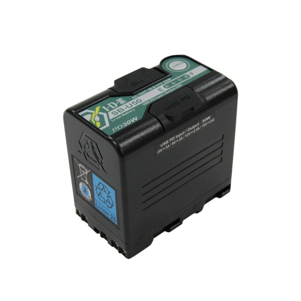 IDX(アイディーエクス) 48Wh(14.4V/3.3Ah)SONY BP-U 14.4Vタイプリチウムイオンバッテリー SB-U50/PD
