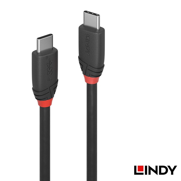 LINDY(リンディー) BLACK LINE USB 3.2 Gen2x2 Type-Cケーブル 0.5m 36905