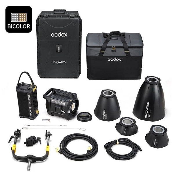 GODOX(ゴドックス) MG1200Bi-K3 大光量バイカラーLEDライト リフレクターキット3