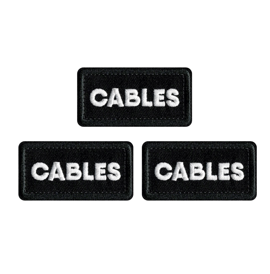 CRDBAG(コードバッグ) CABLES シングル パッチーズ（3個入） / CRD_ACC_038