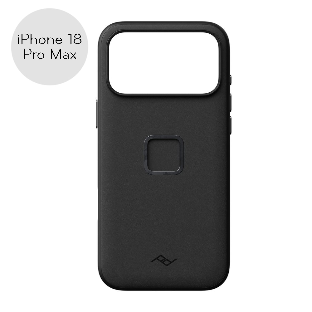 Peak Design(ピークデザイン) エブリデイ ケース iPhone 18 Pro Max ブラック / レザー / M-MC-CP-BKL-1