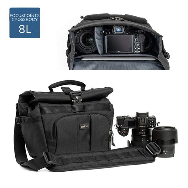 thinkTANKphoto(シンクタンクフォト) フォーカスポイント クロスボディ 8L アスファルトブラック