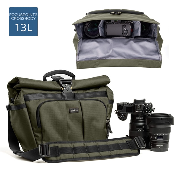 thinkTANKphoto(シンクタンクフォト) フォーカスポイント クロスボディ 13L グリーンウェイ