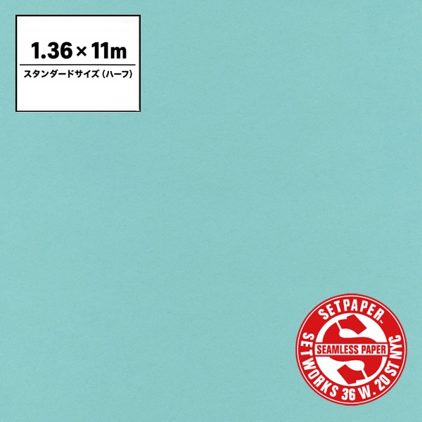 SETPAPER(セットペーパー) ハーフ 1.36x11m ♯40(アクアブルー)