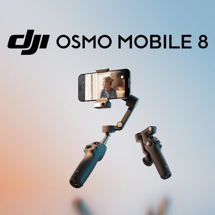 【DJI】遠隔操作セルフィー、正確なフレーミング「Osmo Mobile 8P」