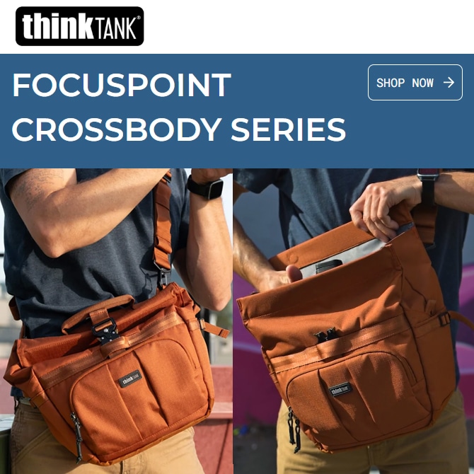 【thinkTANKphoto】フォーカスポイント クロスボディーシリーズに新タイプ登場！