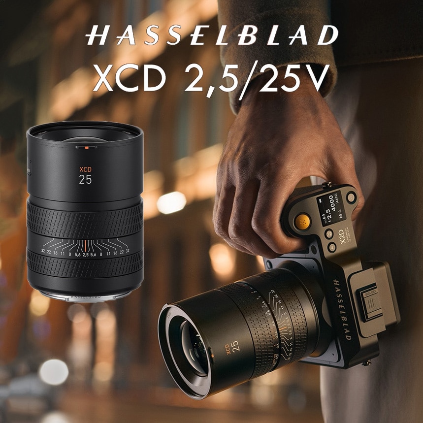 【Hasselblad】コンパクトな構造でトップクラスの光学性能を発揮『XCD 2,5/25V』